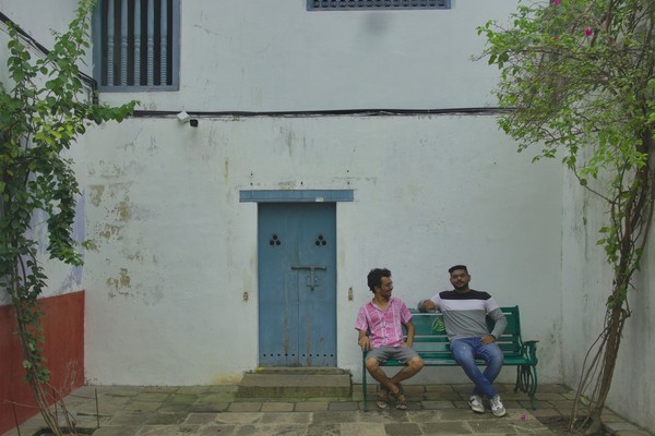 Image taken before the Jew Synagogue of Mattanchery